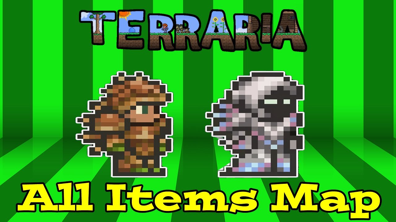 terraria all items map 1.3.4